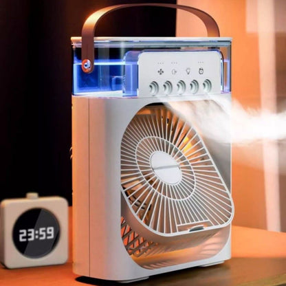 Five-hole spray fan humidifier