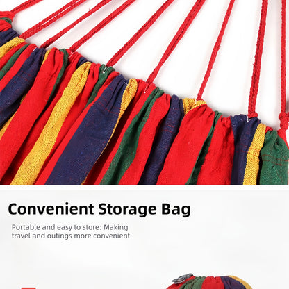 Experience Ultimate Comfort with Our Portable Adult Outdoor Swing Hammock - Thick Canvas Design for Relaxation Anywhere!